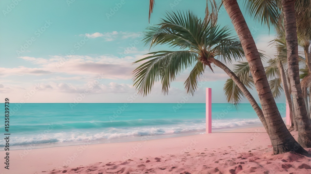 Obraz premium palm tree on the beach