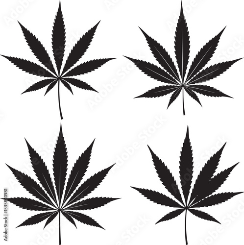 Cannabis Leaf Weed icon vector illustration
