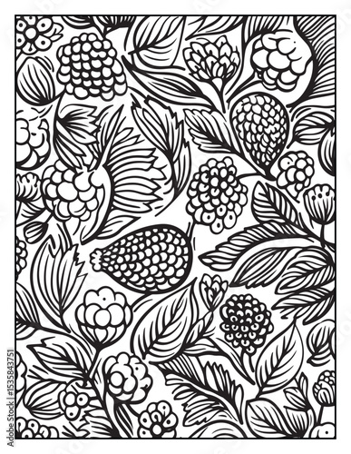 Mindful Patterns Coloring Pages For Adults & Teens,  black and white, line art, illustration, bold and easy coloring page, bold & easy coloring book, stress relief ,coloring book, coloring page