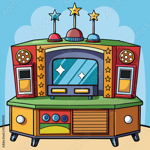 retro tv set