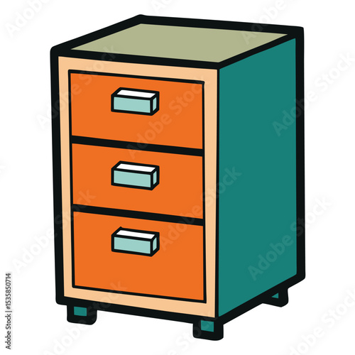 wooden cabinet with drawers