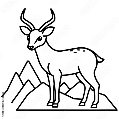 deer silhouette vector