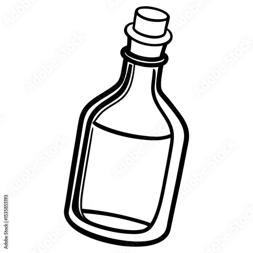 bottle of wine vector