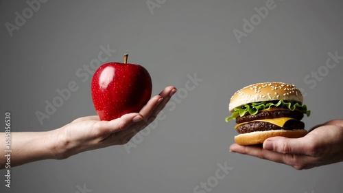 Choosing Between Apple and Burger