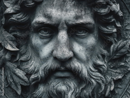 Wallpaper Mural Medieval, classical Greek-inspired ornamental Zeus sculpture Torontodigital.ca