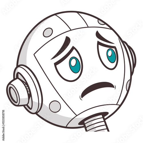 Anxious and Unhappy Robot Overwhelmed by a Variety of Emotions