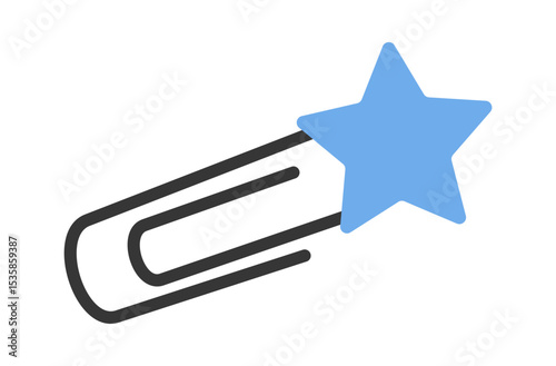 Decorated paper pin cartoon element