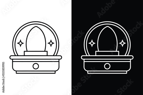 Vanity icon isolated vector icon illustration on white background.