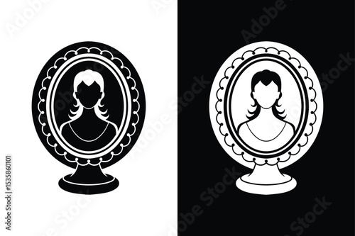 Vanity icon isolated vector icon illustration on white background.