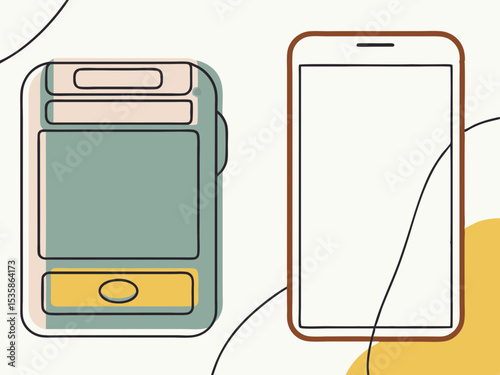 Mobile payment system, convenient grocery shopping, simple design, for app interfaces