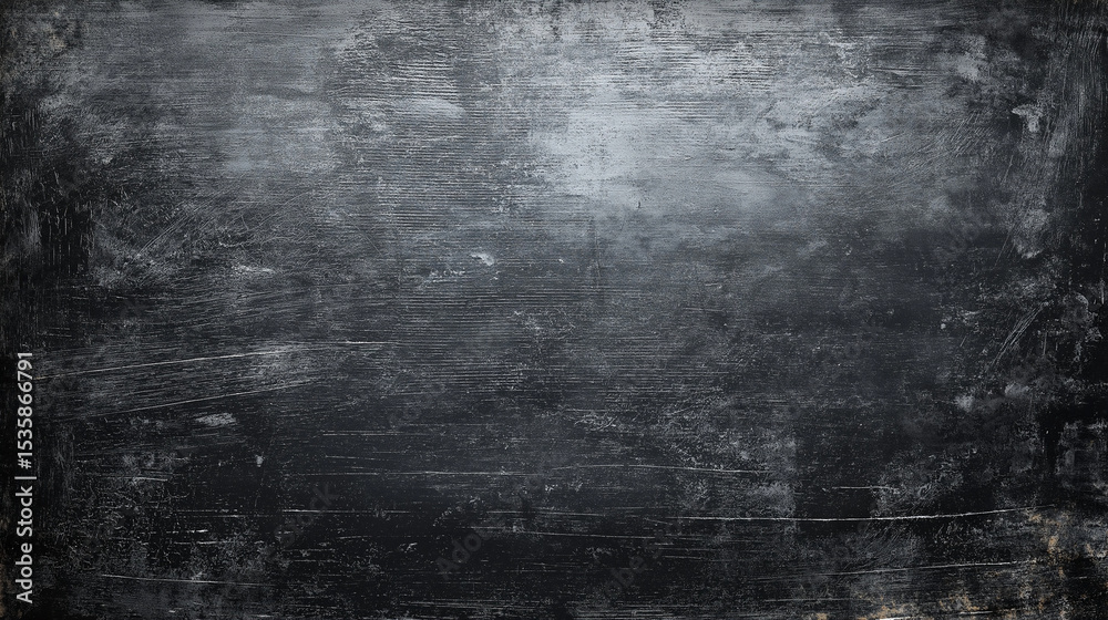 Fototapeta premium Dark Gray and Black Scratched Metal Texture Background