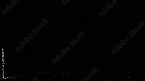 Fireworks aerial view