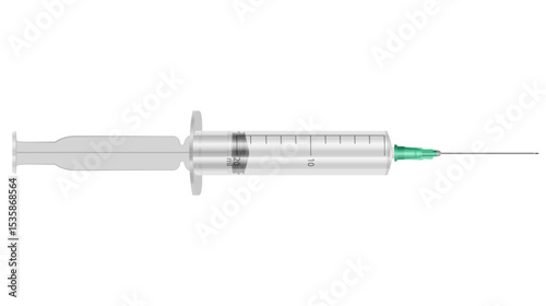 Medical Syringe and Needle for Healthcare and Vaccination