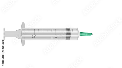 Medical Syringe and Needle for Healthcare and Vaccination