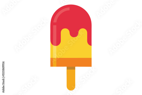 ice lolly clipart on white background