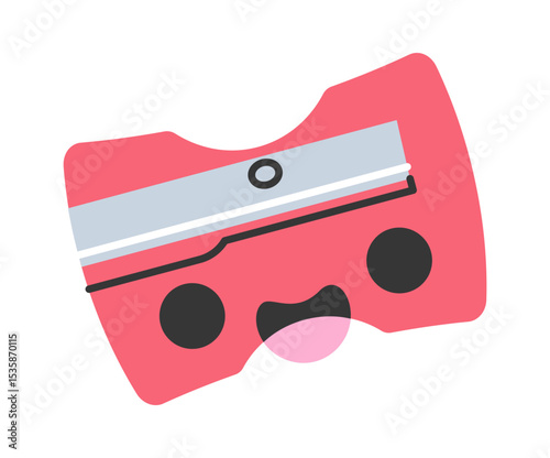 Cute sharpener kawaii cartoon character