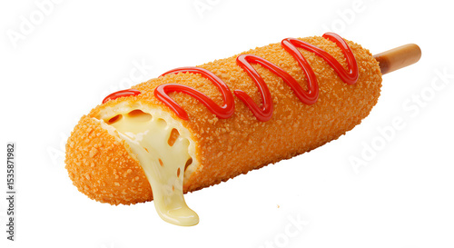 Korean Street Dog in High Definition - A Cornmeal Crunch Fantasy | PNG image with transparent background