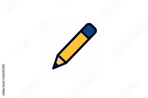 Pencil Color vector on white background.01