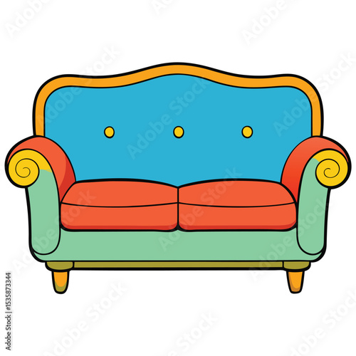 sofa isolated on white background