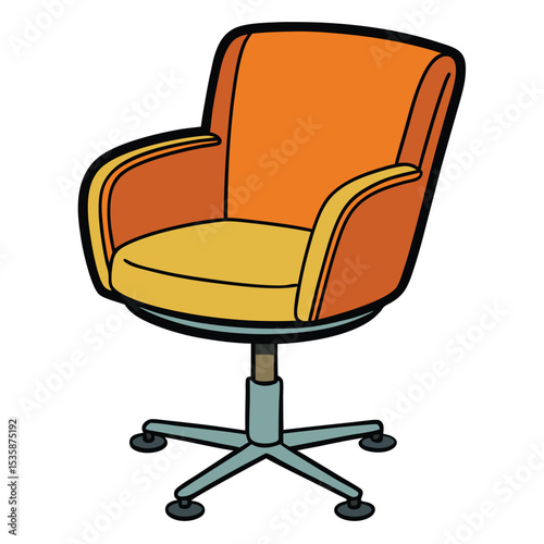 office armchair isolated on white background