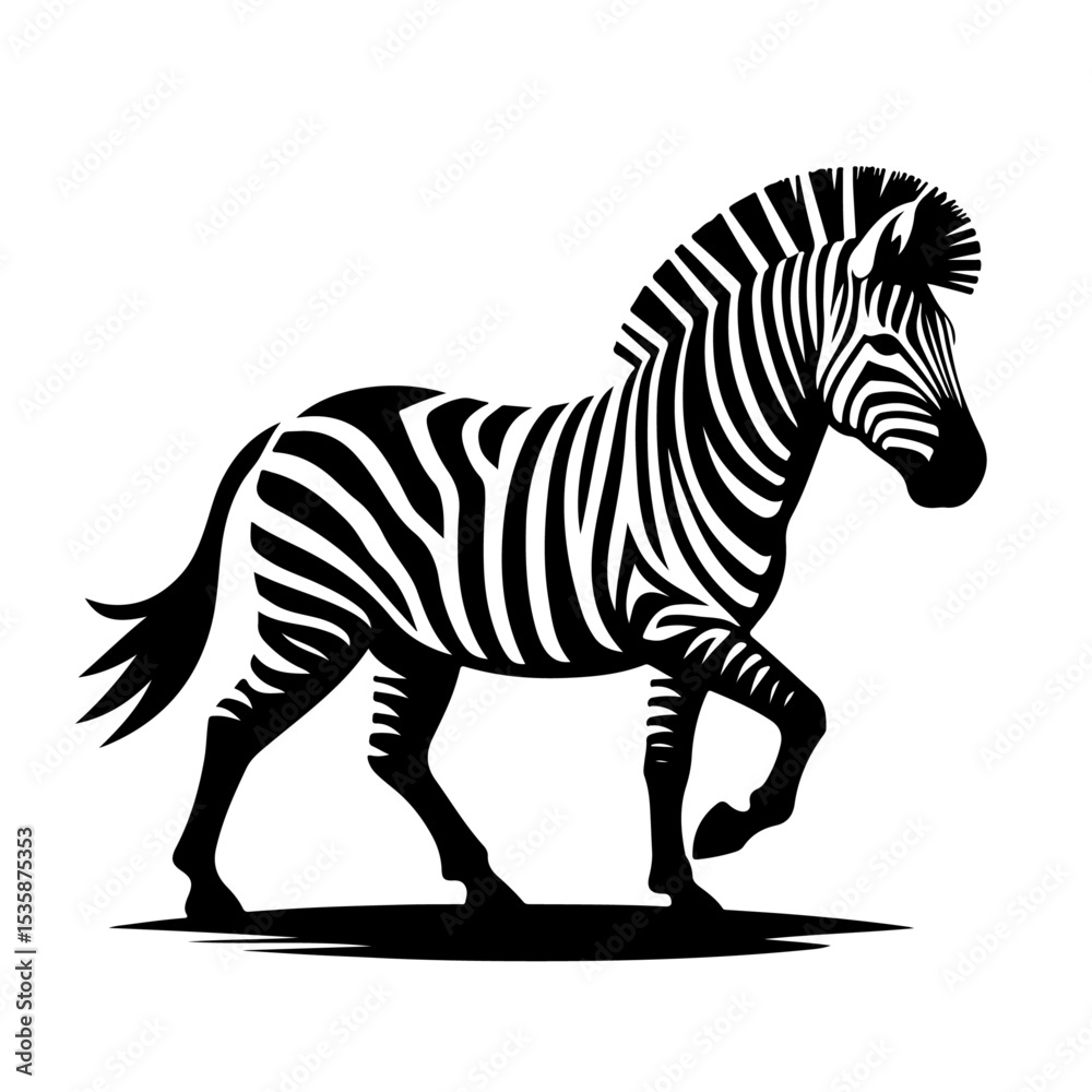 Fototapeta premium zebra silhouette 