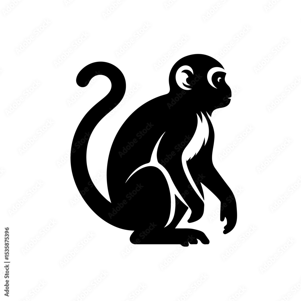 Fototapeta premium monkey silhouette