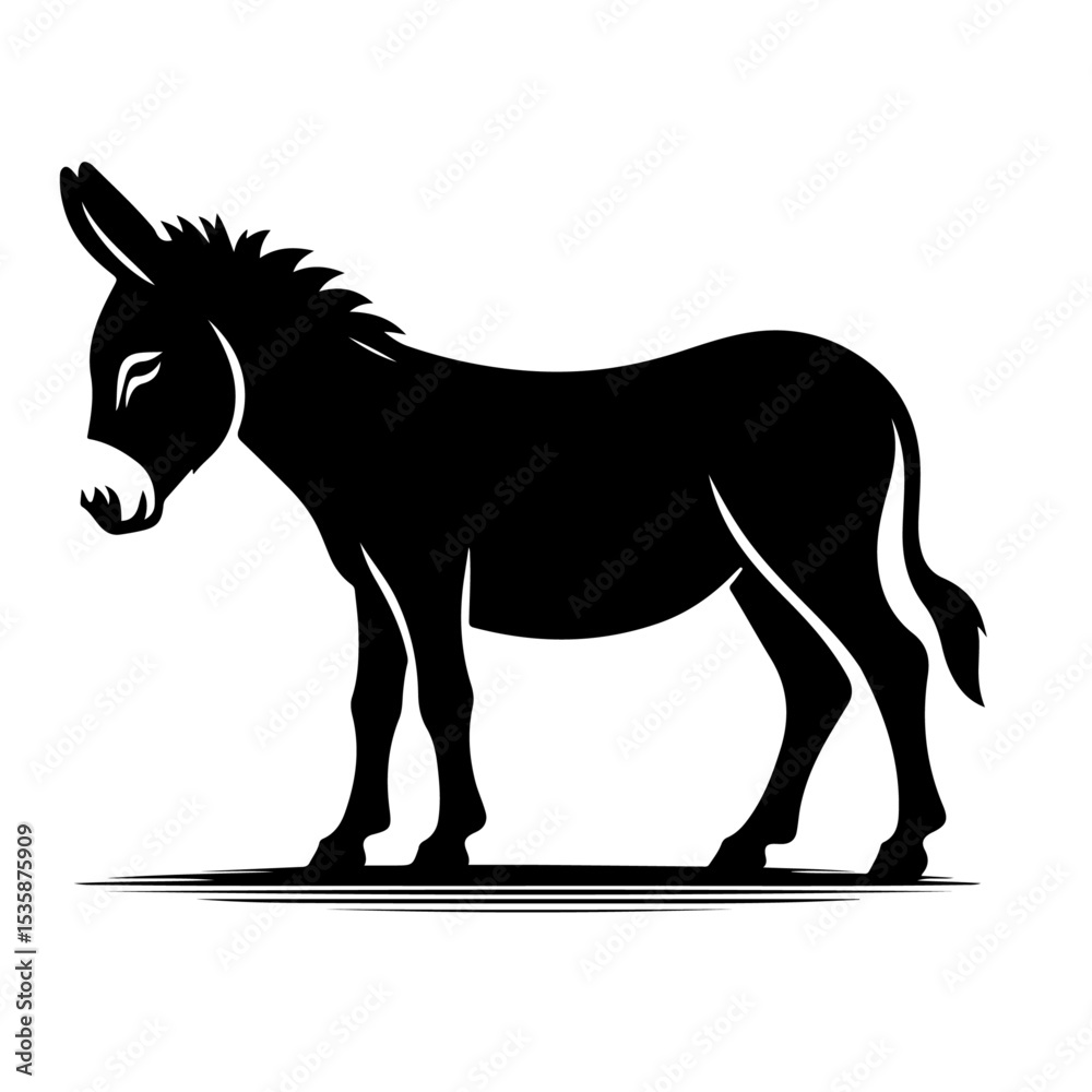 Fototapeta premium donkey silhouette