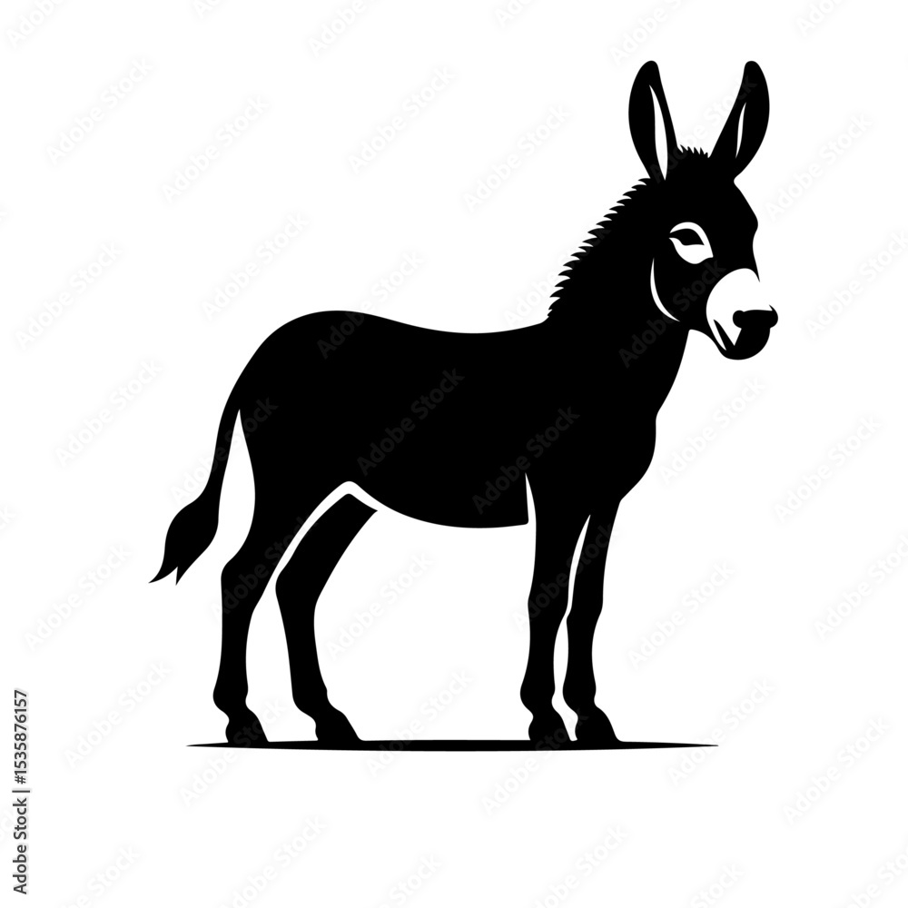 Fototapeta premium donkey silhouette