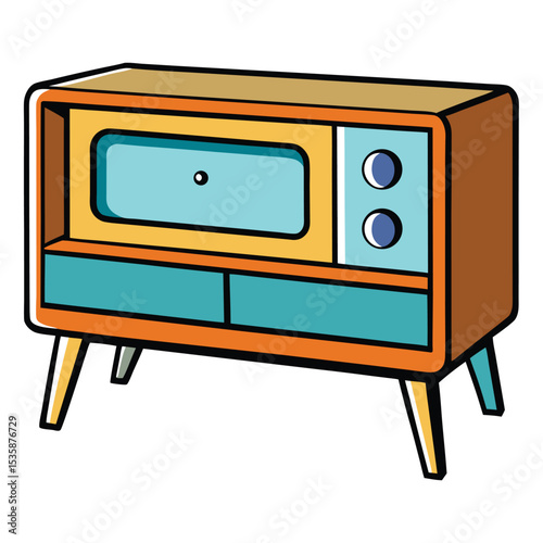 vintage tv set