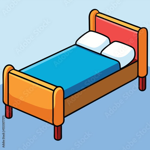 bed in a bedroom
