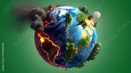 Earth’s Balance: Climate Crisis and Hope Animation