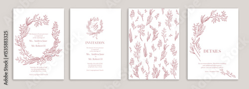 Wedding cards set