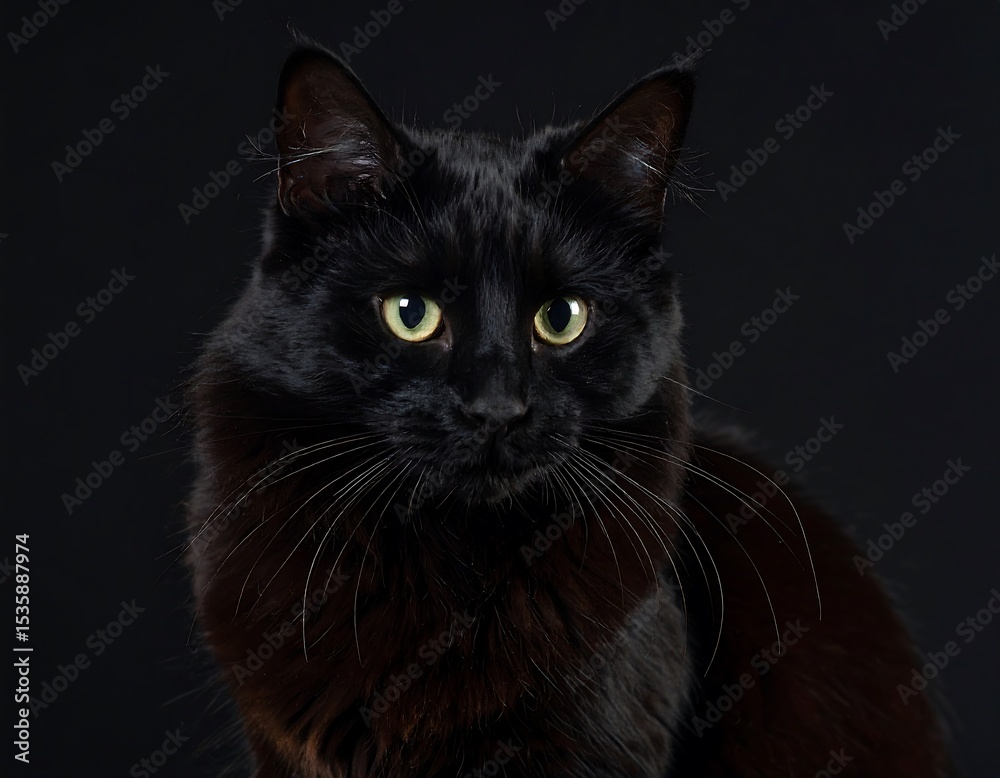 Close-up black cat portrait (1) Close-up black cat portrait (1)
