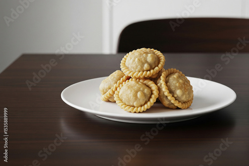 Chebakia is a Maghrebi pastry made of strips of dough rolled to resemble a rose, deep-fried until golden, then coated with a syrup made of honey and orange blossom water and sprinkled with sesame.