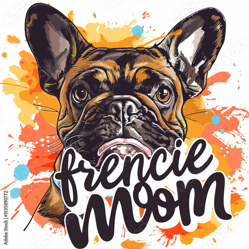 a cute doggy themed design that showcase a cutefrench bulldog