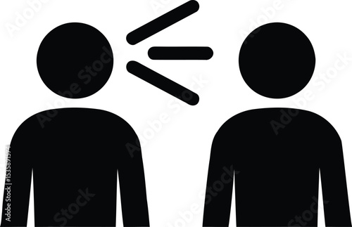 Speaking set of web icons in line style. Communication icons for web and mobile app. Containing people, communication, talking, discussion, speech bubble, team, support and more