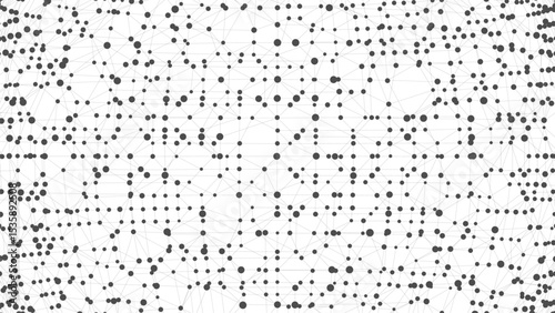 Dots connected by lines. Abstract wave. Minimalist mesh. Abstract polygonal shape.