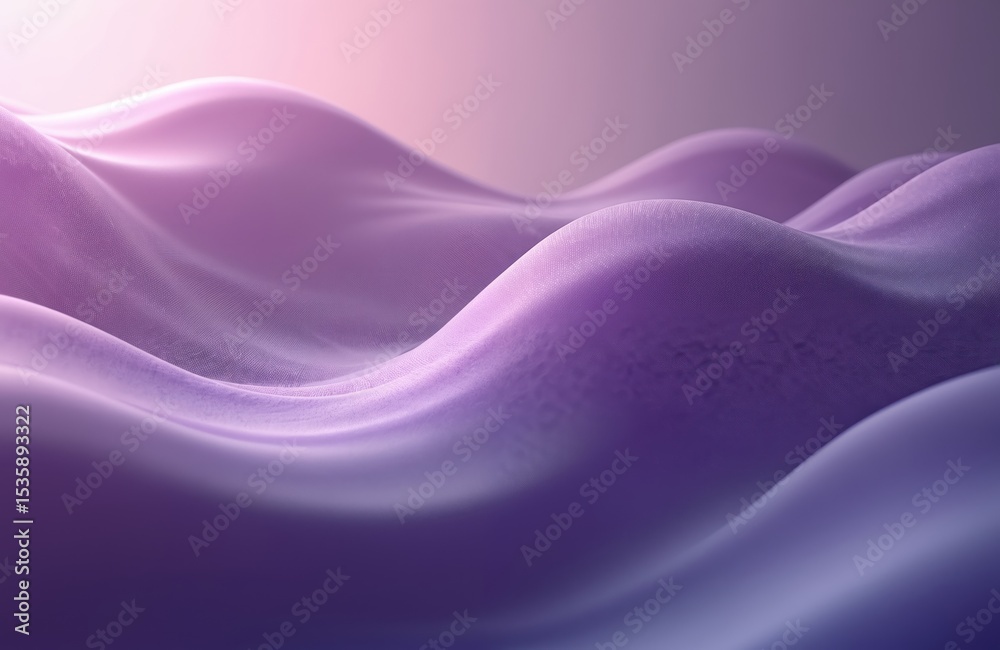 Fototapeta premium Abstract background features elegant purple waves. Modern design element with smooth curves. Ideal for web, presentations, design projects. Use for wallpaper, banners, posters, booklets, creative