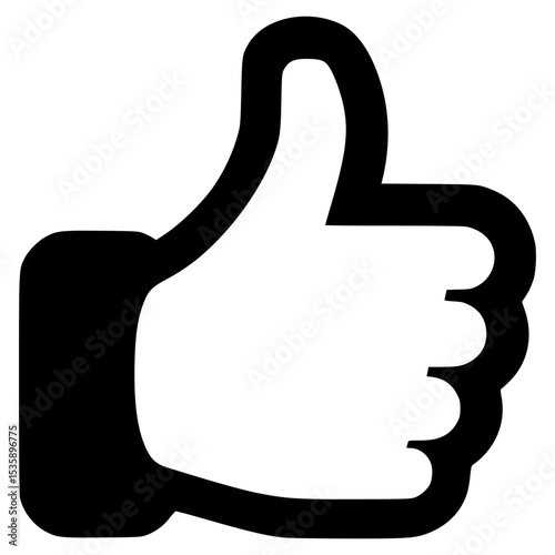 Vector illustration of a hand gesture showing approval and positivity