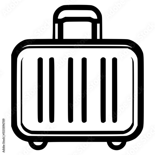 Vector illustration of a suitcase for travel lovers