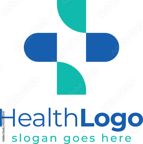 Cross Sign Medical Logo Health Symbol Pharmacy Icon. Flat Vector Logo Design Template Element