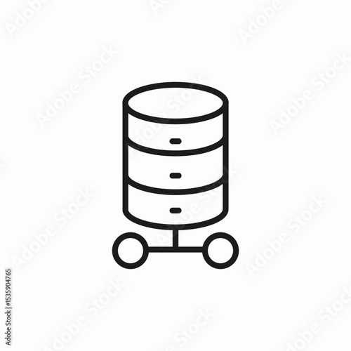 data base icon sign vector