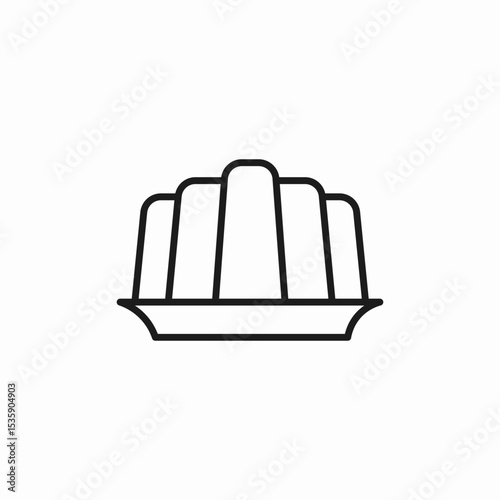 jelly pie icon sign vector