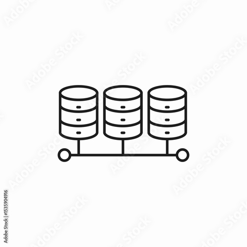 local server icon sign vector