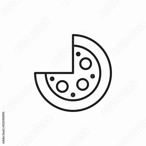 pizza food icon sign vector