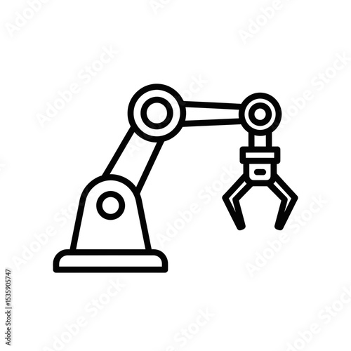 Robotic arm icon representing artificial intelligence technology
