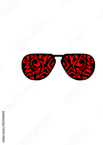 lunette de soleil design bariole fantaisie