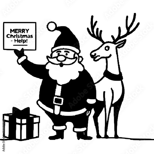 Lustige Weihnachtskarten-Illustrationen - 5