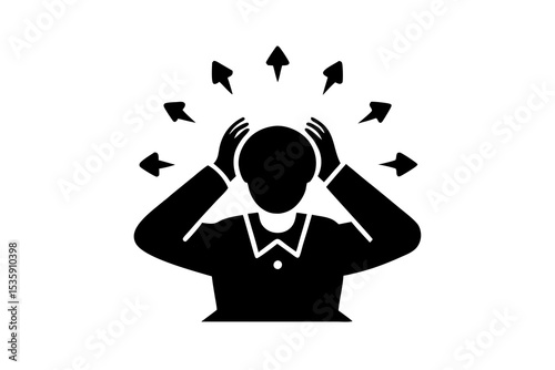 Stress Relief Icon – Calming Symbol for Relaxation & Mental Wellness