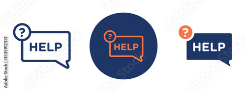 set of colored pixel perfect Help icon 3, 1 silhouette, 1 unexpanded, Circular help icon designed for tooltips, manuals, or support buttons.